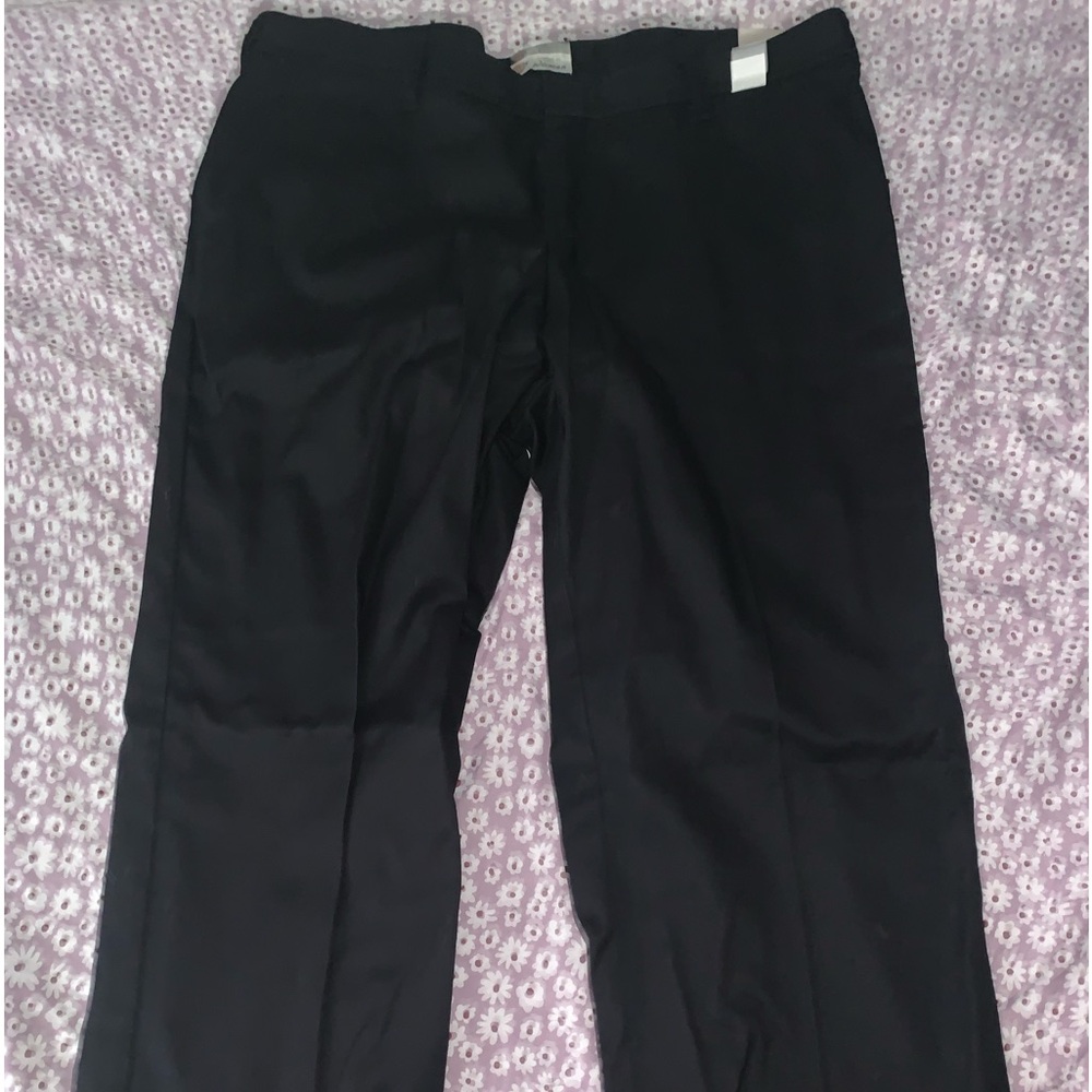 Dickies Black Flat Front Work Pants